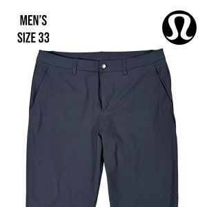 Lululemon ABC Pant Slim Warpstreme Black‎ Men's Size 33 Dress Casual Work Travel